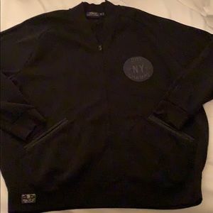 Polo Ralph Lauren black baseball jacket 2XB